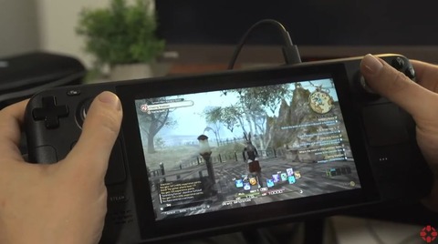 【FF14】2月25日発売の携帯型PCゲーム機「Steam Deck」でFF14をプレイできることが判明！実機プレイ動画も公開