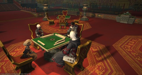 【FF14】初心者さん、フリートライアルでGSのドマ式麻雀が遊べることに衝撃を受ける！「麻雀対戦だけ出来たとしても課金する価値ある」