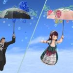 【FF14】傘を掴んで飛ぶ新マウント「マジックパラソル」が本日よりモグステにて販売開始！