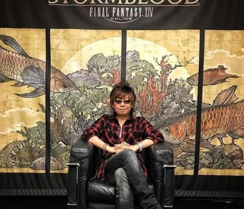 【FF14】吉田P、ついに「皇帝」になる。TGS2024会場のロマサガ2皇帝椅子に座る吉田Pがコチラ