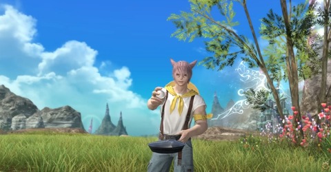 【FF14】殻は肥料になるからセーフ！新エモート「目玉焼きを作る」で卵の殻をポイって捨てる動作に笑ってしまうヒカセンたちｗｗｗｗｗｗ