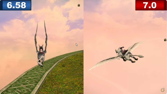 【FF14】7.0で追加されたマウント旋回時のキャラが傾く動作が苦手なんだけど分かる人いる？