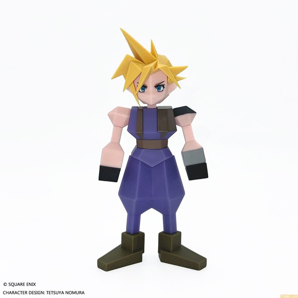 【画像】PS1のローポリを完全再現したFF7「クラウド」のフィギュアが発売。当時はこれが実写に見えたんだよな