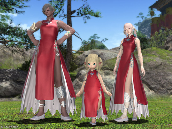 【FF14】7.1で「東方殿方衣装」「東方姫君衣装」など東方系装備の性別制限が撤廃！男女関係なく着れるように！