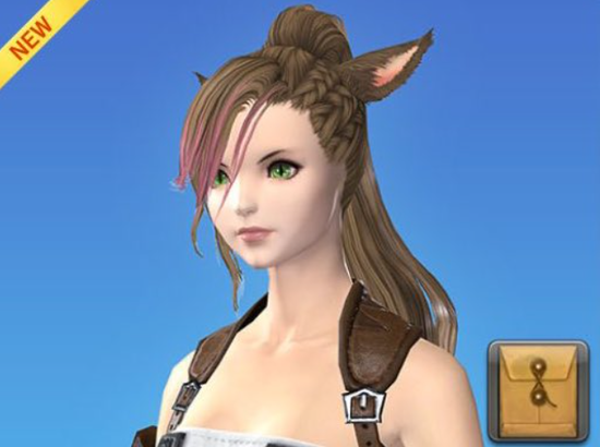 【FF14】今後課金販売されるヒルダ髪型「編込ポニーテール」、ミコッテだと人間耳の部分に謎の空白があることが判明ｗｗｗｗ