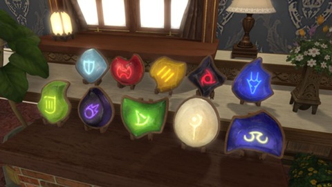 【FF14】ジョブクリスタル家具、有能すぎた。ハウジング勢が無課金クリスマスツリーを制作、ジョブクリスタルを装飾にするという発想