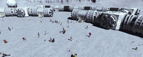 【FF14】北米鯖にてコスモエクスプローラー「共同施工作業」が実施され居住区とコスモポートが完成！居住区は中に入れる模様