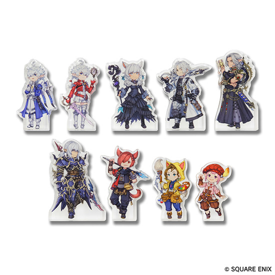 【FF14】暁メンバーの書き下ろしイラストを使用した新グッズ「アクリルブロック」「缶バッジ」「クリアマルチケース」が8月9日に発売決定！