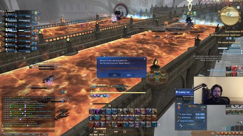 【FF14】海外勢がクレセントアイル「フォークタワー：力の塔」2ボスを撃破！→道中のギミックで一瞬で壊滅してしまう…