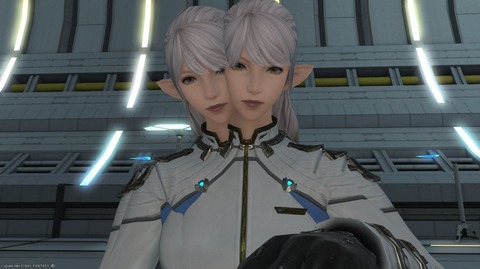 【FF14】「武王と理王のエレメスバグ」コスモエクスプローラーで”頭が二つある双頭エレゼン女性”が発見され話題に