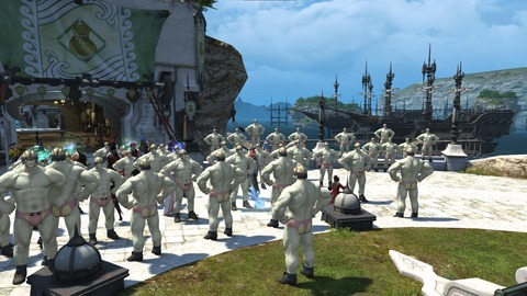 【FF14】とある海外鯖のリムサに謎のルガディンが大量に出現し話題に！海外ユーザー「新規が1日中これを目にするのを想像してみて！」