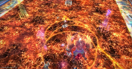 【FF14】ヘビー級零式2層「フレイムカットバック」は誘導可能と判明！わざわざ全員が集まる必要はないぞ！